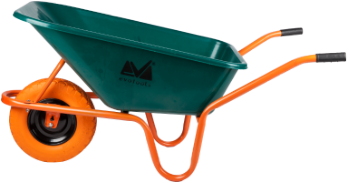 Καρότσι Οικοδομής P με Λεκάνη από Πλαστικό και Τροχό Πολυουρεθάνης με Μεταλλική Ζάντα