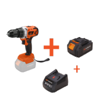 Σετ δραπανοκατσάβιδου μπαταρίας brushless με μεταλλικό ταχυτσόκ, μπαταρία και φορτιστή EvoTools®