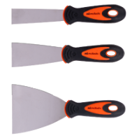 Σετ 3 Σπάτουλες Ανοξείδωτες με Λαβή PVC με TPR EvoTools®