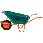 Καρότσι Οικοδομής P με Λεκάνη από Πλαστικό και Τροχό από Συμπαγές Καουτσούκ με Μεταλλική Ζάντα