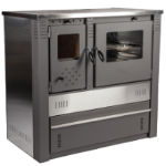 Ξυλόσομπα με Ανοξείδωτη Εστία και Φούρνο